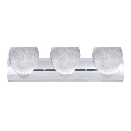 Bolla Vanity, Carrera, Chrome Finish, 3x60W Incandescent